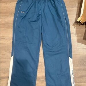 Under Armour Navy Athletic Pants with White Trim